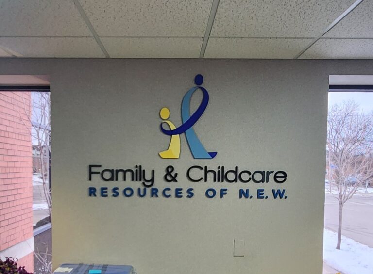 PVC Letters and Logo for the Family & Childcare Resources of N.E.W.